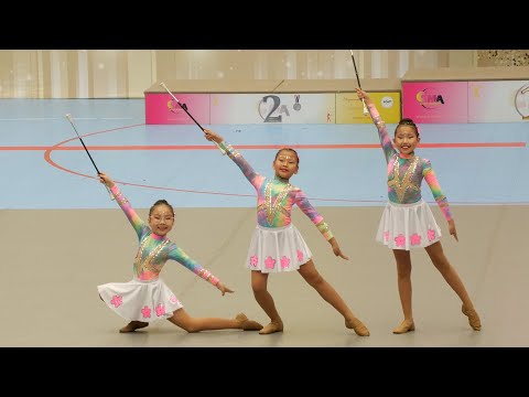 Majorettes *Rytmic Česká Lípa* / baton duo trio-  Mažoretky / Hradec Kralove 2024