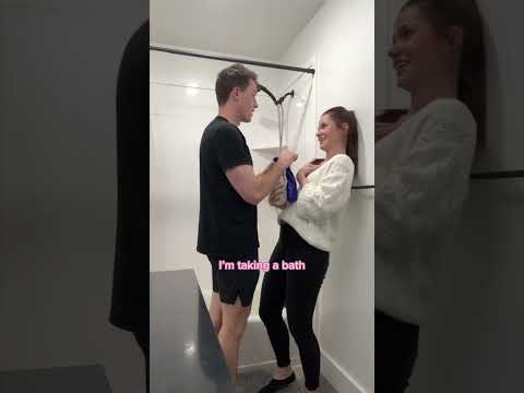 Taking a bath without my husband prank