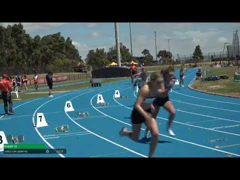 Girls U14 200m Heat 2: 2025/26 State Combined Event Championships