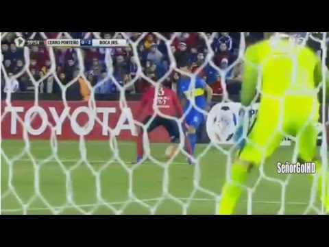 Golazo de NIcolas Lodeiro- Cerro Porteño 0 Vs 2 Boca Juniors - Copa Libertadores