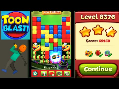 Toon Blast Level 8376 🤺✨🦖