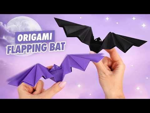 Оригами Сумочка ТЫКВА ВАМПИР ЛЕТУЧАЯ МЫШЬ И ЧЕРЕП из бумаги DIY ХЕЛЛОУИН Origami Pumpkin Bag