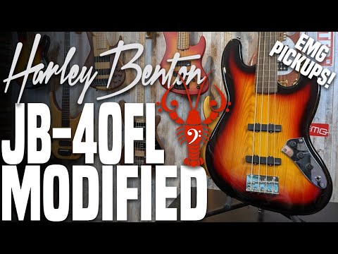 Harley Benton JB-40FL MODIFIED Pt. 1 - BIG Tones with Upgraded EMG Pickups! -LowEndLobster