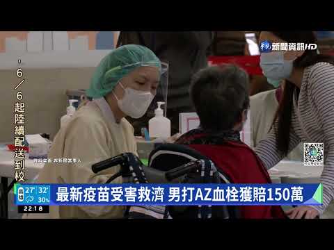 最新疫苗受害救濟 男打AZ血栓獲賠150萬