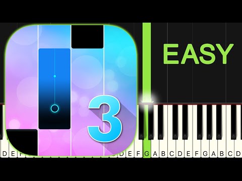 Magic Tiles Theme Song EASY Piano Tutorial