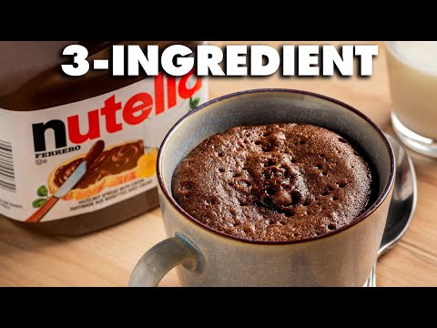 3 Ingredient Nutella Brownies In A Mug Recipe!