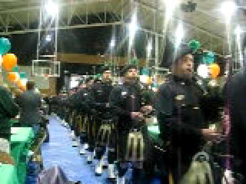 The NYPD Pipes and Drums, last song of the night 49th annual St. Patricks day party.  