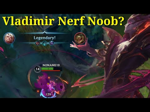 Vladimir Nerf Still Good ! Tier S 13 Kill 0 Dead patch 4.3C ! Gameplay- League of Legends: Wild Rift