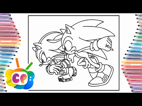 Sonic vs Shadow coloring pages/ Sonic and Shadow who is faster /Cartoon - On & On [NCS Release]
