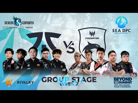 Fnatic vs TNC Predator - DPC SEA 2021/22 Tour 1: Division I - Group Stage - Week 2