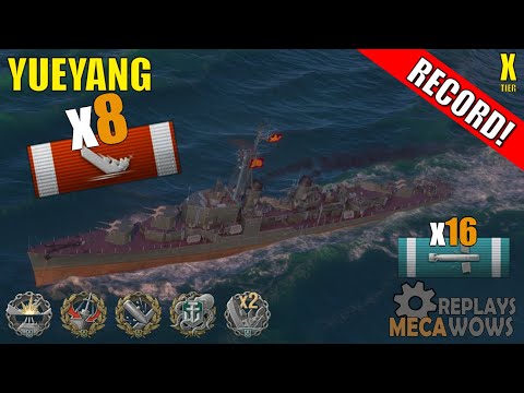 Yueyang 8 Kills & 221k Damage | World of Warships Gameplay