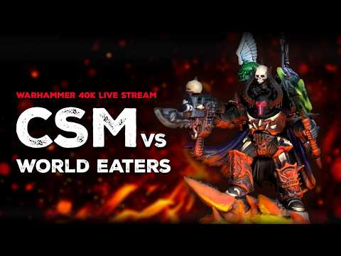 CHAOS SPACE MARINES VS WORLD EATERS | WARHAMMER 40K BATTLE REPORT