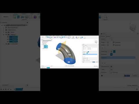Fusion 360 tutorial: Loft along a path #engineering #onshape3d #tutorial #2023 #fusion360