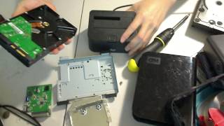 Recover Data HHD hard drive from broken external Western Digital mybook enclosure repair solution