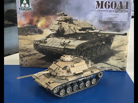 Building the Takom M60A1 with reactive armor step by step build