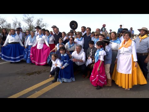 Presidente Lacalle Pou participó en inauguración de puente sobre río Cebollatí y accesos