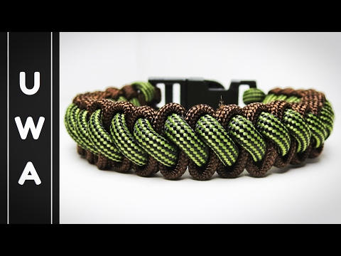 How to make the Bootlace Paracord Survival Bracelet With Buckle (Curling Millipede) [Tutorial]
