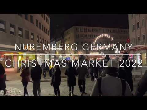 Nuremberg Christmas Market At Night Germany December 2022 Nürnberger Weihnachtsmarkt bei Nacht