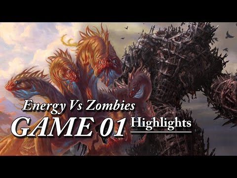 Magic The Gathering Highlights Temur Midrange Energy Vs Mono Black Zombies Game01 (12-11-2016)