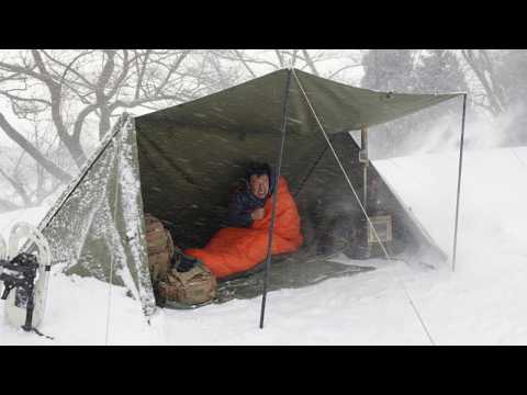 2 Days Surviving a Blizzard in a Hot Tent And an Unbelievable Ending