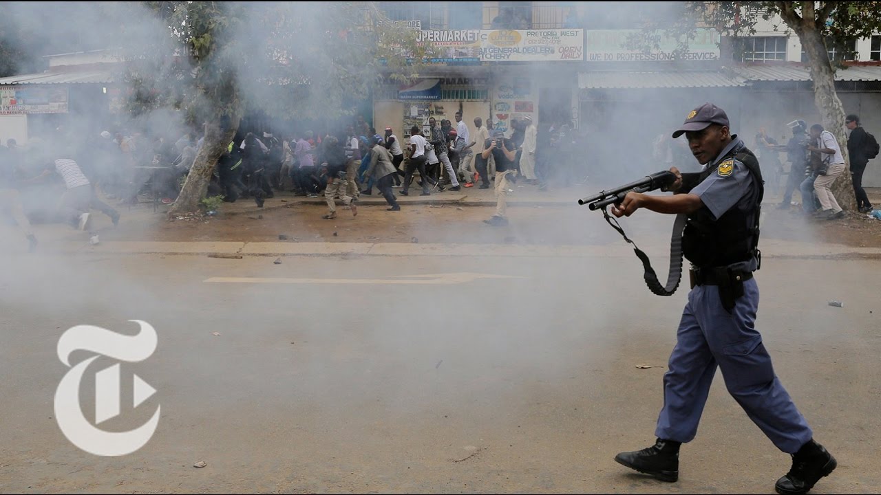 Anti-Immigrant Protests in Pretoria | The New York Times