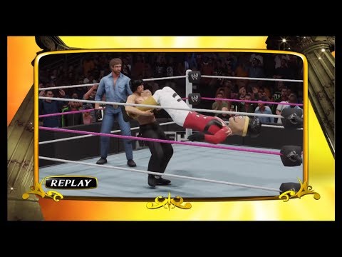 Crackshot vs. Bruce Lee & Chuck Norris (WWE 2k19) - CPU vs. CPU - Epic Battle 💯 🐲 - Dragon Fights 🐉