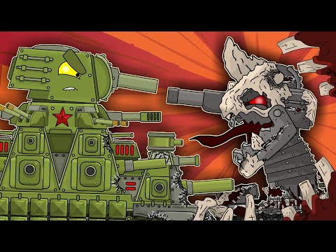KV-44 vs. KV-6 - The battle of Parasite - Cartoons about tanks