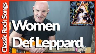 Women By Def Leppard - Guitar Lesson Tutorial