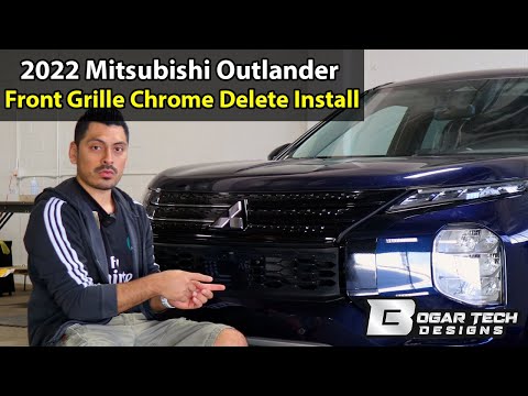 Mitsubishi Outlander 2022-2024 & Outlander PHEV 2023-2025 Front Grille Chrome Delete Install
