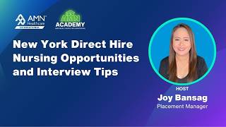 AMN Academy Dream Jobs: Direct Hire RN Jobs in New York
