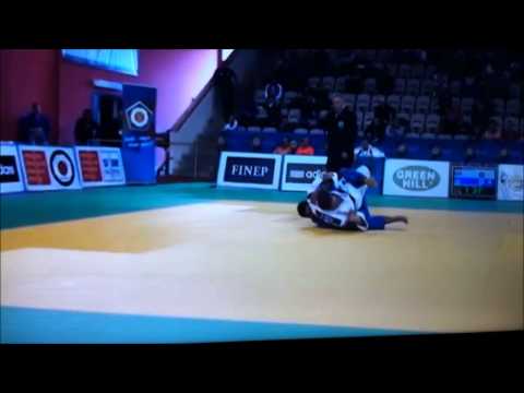 Archy Wolfman (Kisishvili) ISR Toth Krisztian HUN 90- European Open Judo Prague 2/3/14 ארצ'י וולפמן