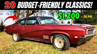 20 Classic Cars for $1,200–$8,500!