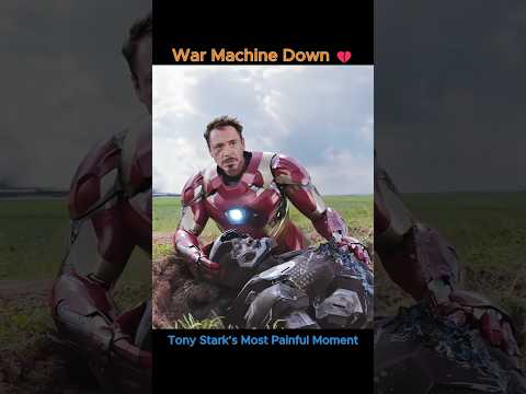 War Machine Falls 💔 Iron Man’s Saddest Civil War Moment | Marvel Short #shorts #ironman #marvel