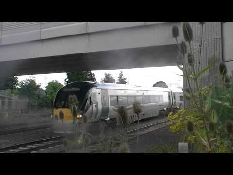 Irish Rail 22000 DMU 22026 passes Stacumny Bridge
