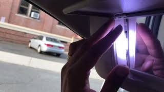 How to change LED Vanity Mirror Lights in sun visor