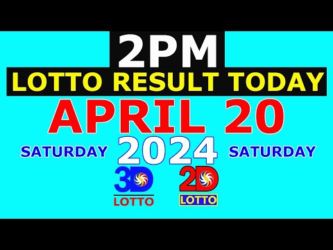 Lotto Result April 20 2024 2pm PCSO
