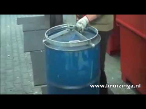 Vatenhandelingapparatuur vattraverse geschikt voor 1x 200 liter stalen vat