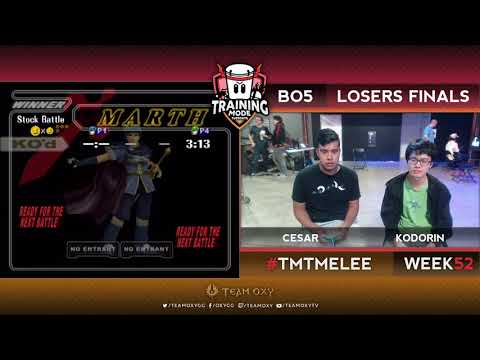 TMT 52 - KoDoRiN (Marth) VS Cesar (Icies) - SSBM Losers Finals - Melee