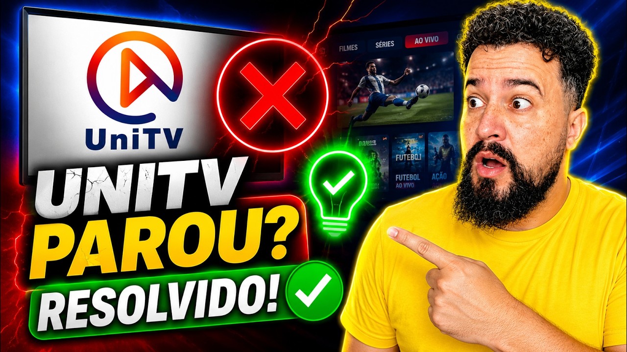 🚨 UNITV IPTV - UNITV IPTV PAROU? TESTA TRAVADO? VEJA A SOLUÇÃO!