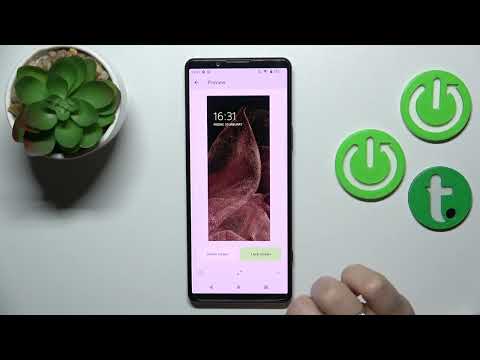 How to Change Lock Screen Wallpaper in Sony Xperia 5 IV - Pick Screen Lock Background