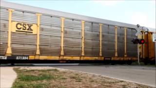 preview picture of video 'Cargo train in Columbus, Indiana (USA) - part 1'