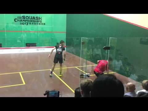 Hong Kong Squash Championship Mens final Max Lee vs Leo Au (Game 4)