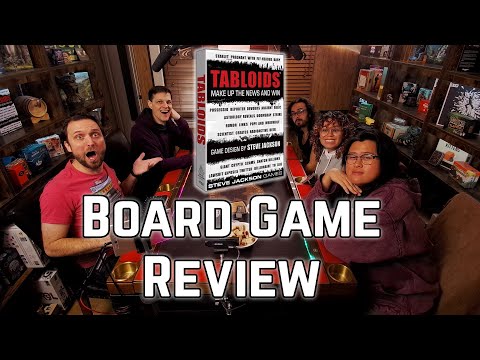 Board Game Review - Tabloids by Steve Jackson Games - First Play Thoughts