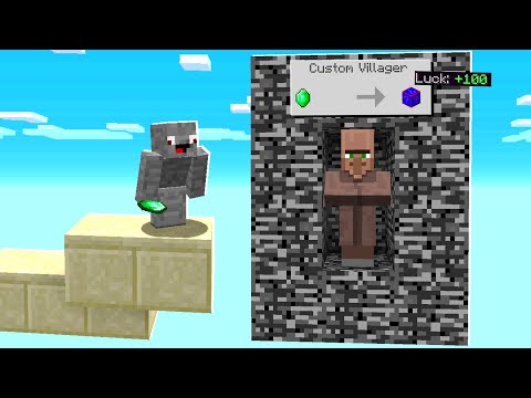 Eingesperrter OP Shade Villager 😲 in Minecraft LUCKY BLOCK BEDWARS