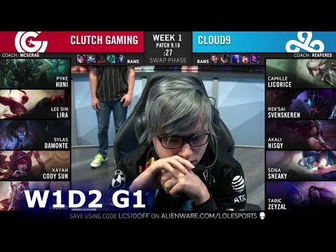 CG vs C9 | Week 1 Day 2 S9 LCS Summer 2019 | Clutch Gaming vs Cloud 9 W1D2