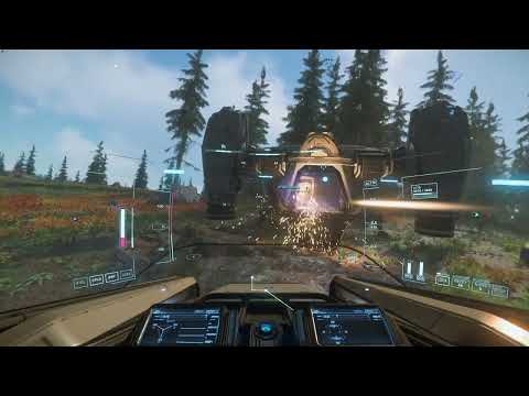 Star Citizen Alpha 3.17.2 PTU - Visiting the Microtech River Derelict Outpost