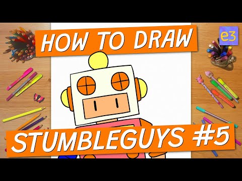 Learn How To Draw Robot from Stumble Guys  - With Easy Step By Step Tutorial