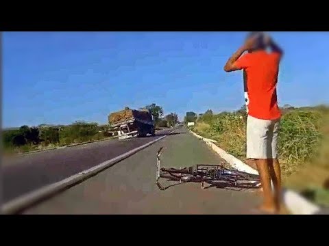 Caminhoneiro quase tomba em Quebra de Asa!