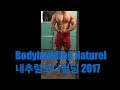 Bodybuilding Naturel(172cm 77~78kg) 2017 직장인 내추럴 보디빌딩
