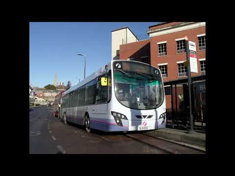 Wright Eclipse 2 Volvo B7RLE First Essex 69516 BJ11ECE on 104 Standing at Colchester Stanwell Street